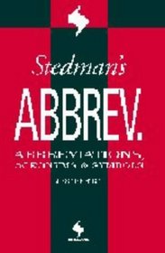 Stedman's Abbreviations, Acronymns  Symbols (Stedman's Word Book Series)