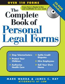 The Complete Book of Personal Legal Forms (+ CD-ROM) (Complete Book of Personal Legal Forms)