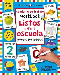 Wipe Clean: Bilingual Workbook Ready for School (Wipe Clean Activity Books) (Spanish Edition)