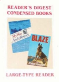 Reader's Digest Condensed Books: My War  / Blaze (Large Print)