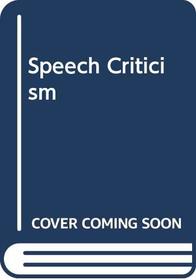 Speech Criticism (MODCOM)