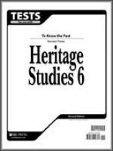 BJU Heritage Studies 6 second edition student tests