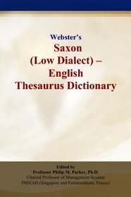 Websters Saxon (Low Dialect) - English Thesaurus Dictionary