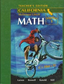 ML Math Algebra 1 California Teacher's Edition