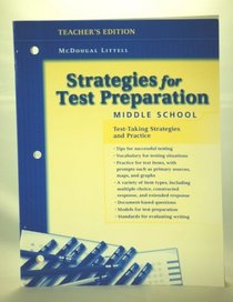 Strategies for Test Preparation Middle School (World Cultures and Geography)