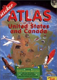 Sticker Atlas of the United States and Canada