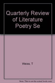Quarterly Review of Literature Poetry Se
