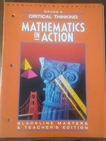 Mathematics in Action (1994) Critical Thinking2blackline Masters, Grade 6