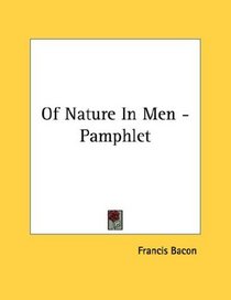 Of Nature In Men - Pamphlet