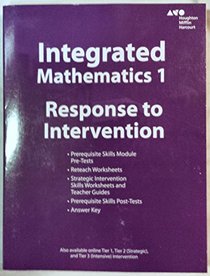Integrated Mathematics 1 - Response to Intervention