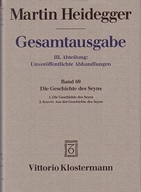 Gesamtausgabe, Ln, Bd.69, Die Geschichte des Seyns
