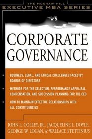 Corporate Governance: The McGraw-Hill Executive MBA Series