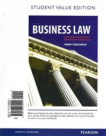Business Law, Student Value Edition (8th Edition)
