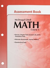 McDougal Littell Math Course 1 Assessment Book