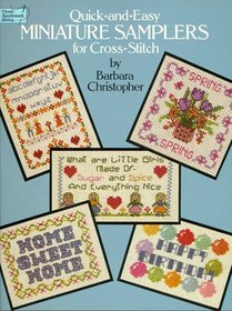 Quick and Easy Miniature Samplers for Cross-Stitch (Dover Needlework Series)