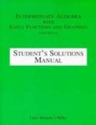 Intermediate Algebra With Early Graphs  Functions: Student Solutions Manual