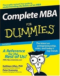 Complete MBA For Dummies (For Dummies (Business & Personal Finance))
