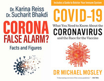Corona False Alarm By Karina Reiss Ph.D. and Sucharit Bhakdi MD & Covid-19 By Dr Michael Mosley 2 Books Collection Set