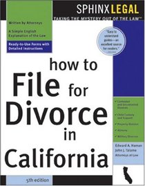 How to File for Divorce in California, 5E (How to File for Divorce in California)