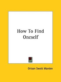 How To Find Oneself