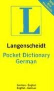 Pocket German Dictionary: German-English / English-German: In The New German Spelling (Langenscheidt's Pocket Dictionary)