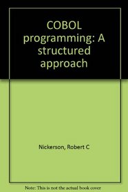 COBOL programming: A structured approach