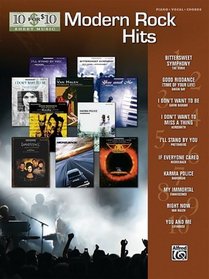 10 for 10 Sheet Music Modern Rock Hits: Piano/Vocal/Chords