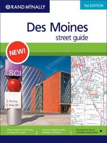 Rand McNally 1st Edition Des Moines street guide
