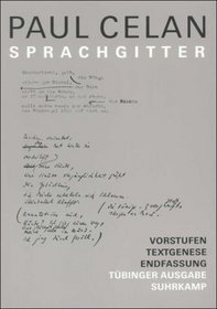 Sprachgitter: Vorstufen, Textgenese, Endfassung (Werke. Tubinger Ausgabe) (German Edition)