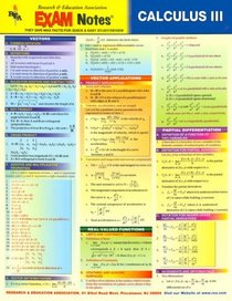 EXAMNotes for Calculus III (EXAMNotes)
