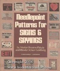 Needlepoint patterns for signs & sayings