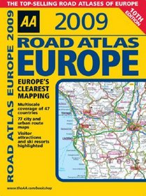 AA 2009 Road Atlas Europe (Aa Atlases and Maps)