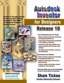Autodesk Inventor for Designers, Release 10