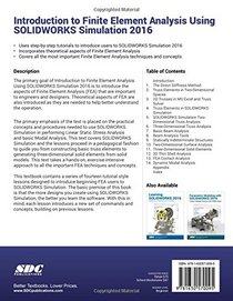 Introduction to Finite Element Analysis Using SOLIDWORKS Simulation 2016