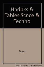 Hndbks & Tables Scnce & Techno