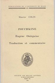Eugene Onieguine (Publications de l'Universite de Dijon) (French Edition)