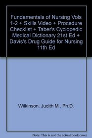 Fundamentals of Nursing Vols 1-2 + Skills Video + Procedure Checklist + Taber's Cyclopedic Medical Dictionary 21st Ed + Davis's Drug Guide for Nursing 11th Ed