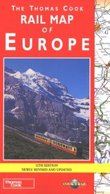 Rail Map of Europe (Cooks Rail)