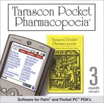 Tarascon Pocket Pharmacopoeia Deluxe PDA 3 month subscription on CD for Palm OS or Pocket PC