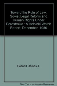 USSR: Soviet Legal Reform & H.R.