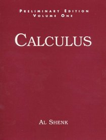 Calculus: Preliminary Edition