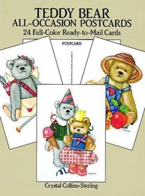 Teddy Bear All-Occasion Postcards : 24 Full-Color Ready-to-Mail Cards (Card Books)