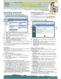 Blackboard Learning System, Release 6.1 Student Edition Quick Source Guide