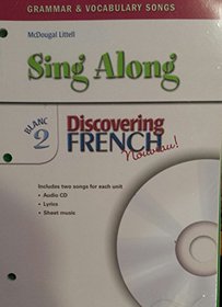 Discovering French Nouveau! 2 Blanc Sing Along Grammar & Vocabulary Songs