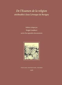 De l'Examen de la Religion (Libre Pensee et Litterature Clandestine) (French Edition)