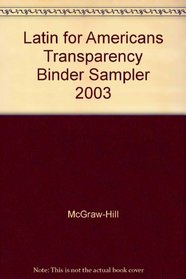 Latin for Americans Transparency Binder Sampler 2003