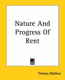 Nature And Progress Of Rent