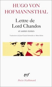 Lettre de Lord Chandos et autres textes sur la posie