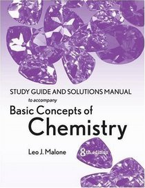 Basic Concepts of Chemistry, Student Study Guide