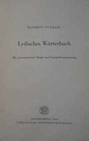 Lydisches Woerterbuch